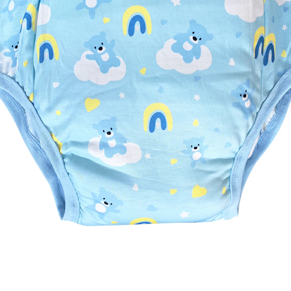 ☁️ Cloudy Bears Waterproof Training Pants – For Littles Who Love Cuddly Skies