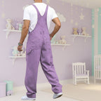 Purple Denim Overalls for Littles – Loose Fit Suspender Pants | ABDL & Little Space