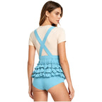Cute Ruffle Suspender ABDL Romper Shorts