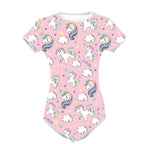 ABDL Lockable Adult Onesie – Cotton Bodysuit | Pink & Blue