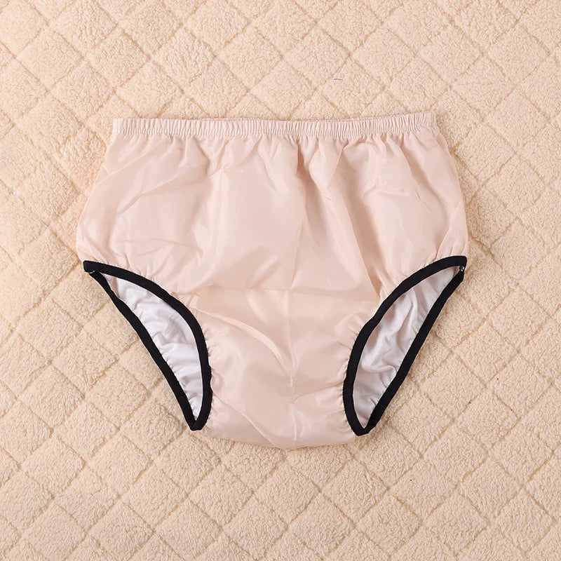 Adjustable Adult Cloth Diaper – Washable Waterproof Incontinence Pants | Reusable Anti-Leak Nappy (Pink or Black)