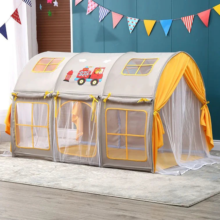 🏠 Cozy Critter Playhouse Tent – Foldable Bed Tent