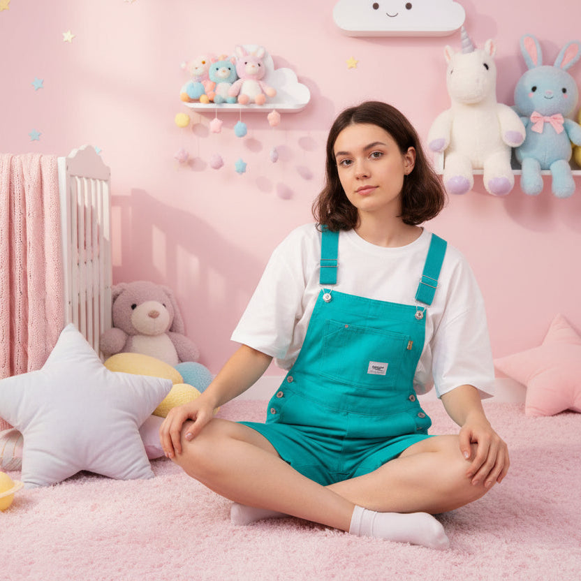 Adorable Suspenders Cargo Overalls - Unisex Fun for Big Littles!