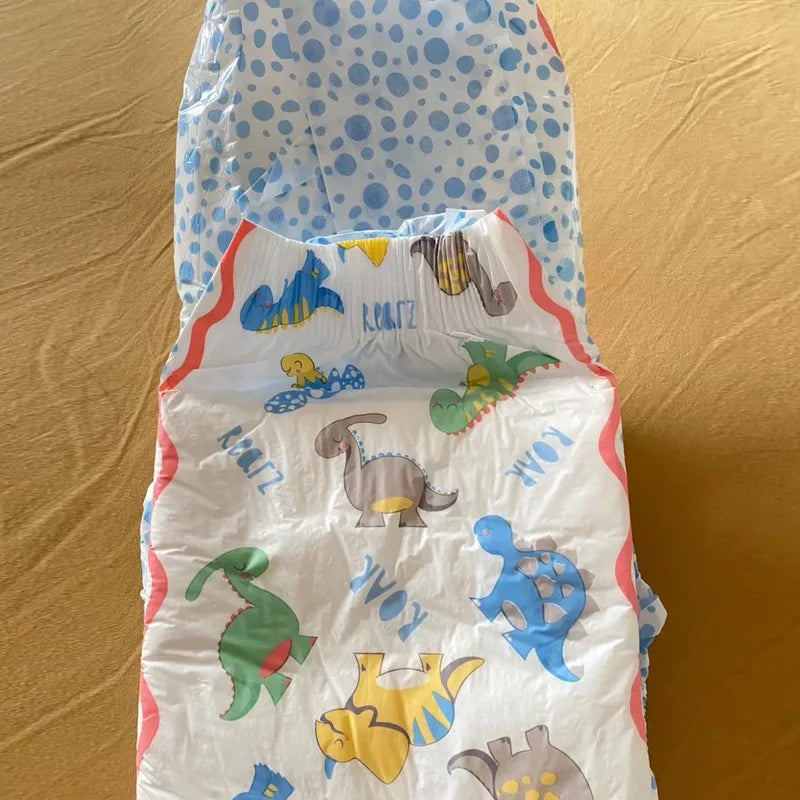 ABDL Cartoon Dino Disposable Diapers – Ultra-Thick 10,000ml | 3 or 6-Pack