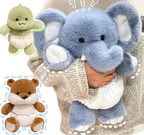 🧸 Diapered Plush Pals – 40cm Cotton Cuties