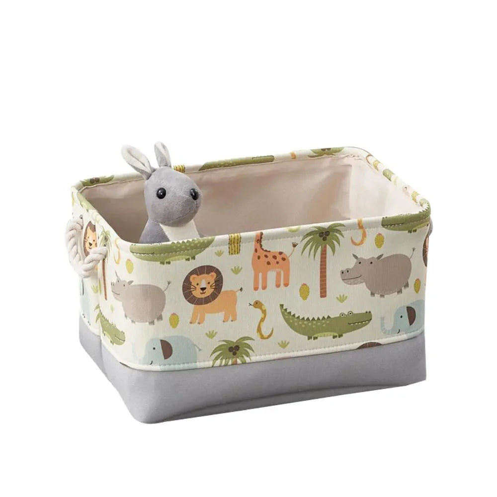 🧺 Nursery Critter Storage Basket – Lion & Animal World