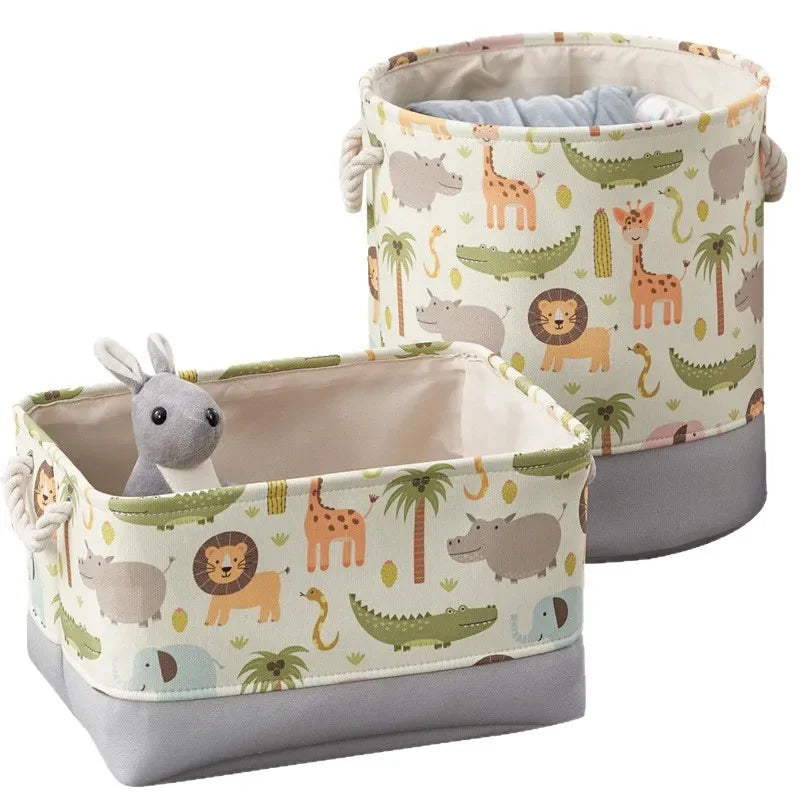 🧺 Nursery Critter Storage Basket – Lion & Animal World