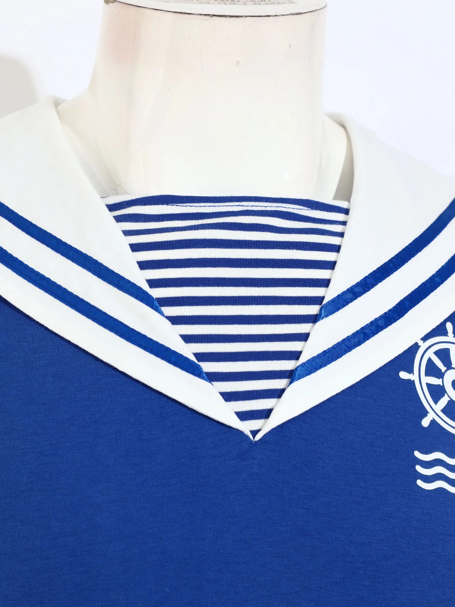 Sailor ABDL Onesie Bodysuit — Button Snap Crotch Little Space Pajamas (S–XXL)