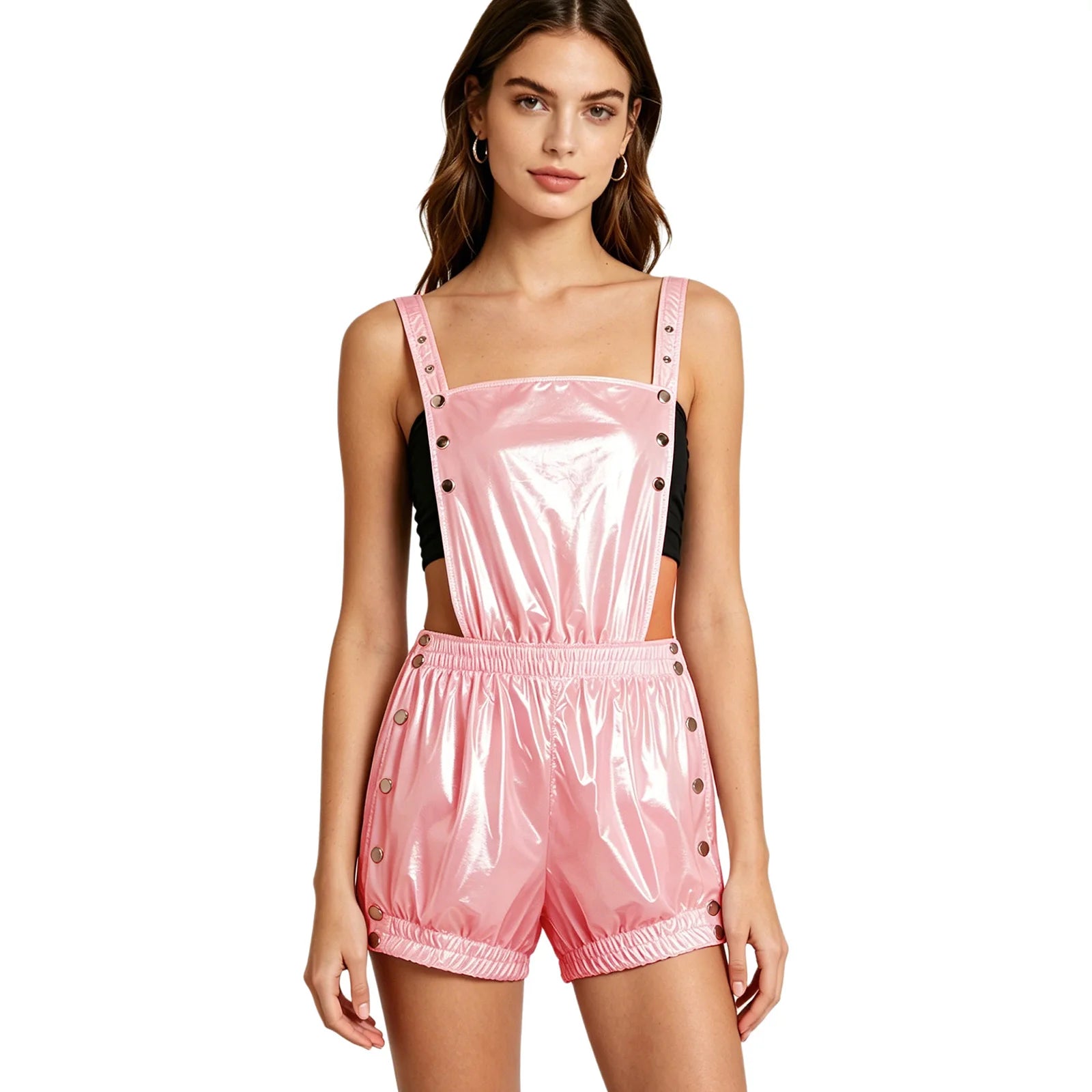 Waterproof Tear-Away ABDL Romper with Ruffled Trims