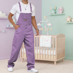 Purple Denim Overalls for Littles – Loose Fit Suspender Pants | ABDL & Little Space