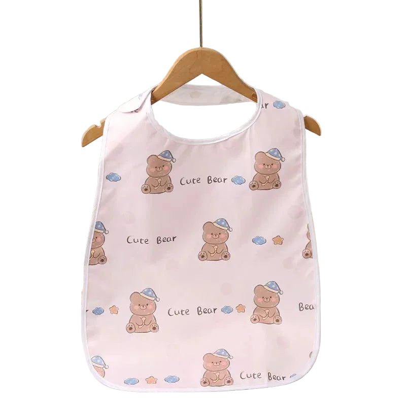 🧼 Cute Cartoon Adult Baby Bib – Soft, Washable & Regression-Ready