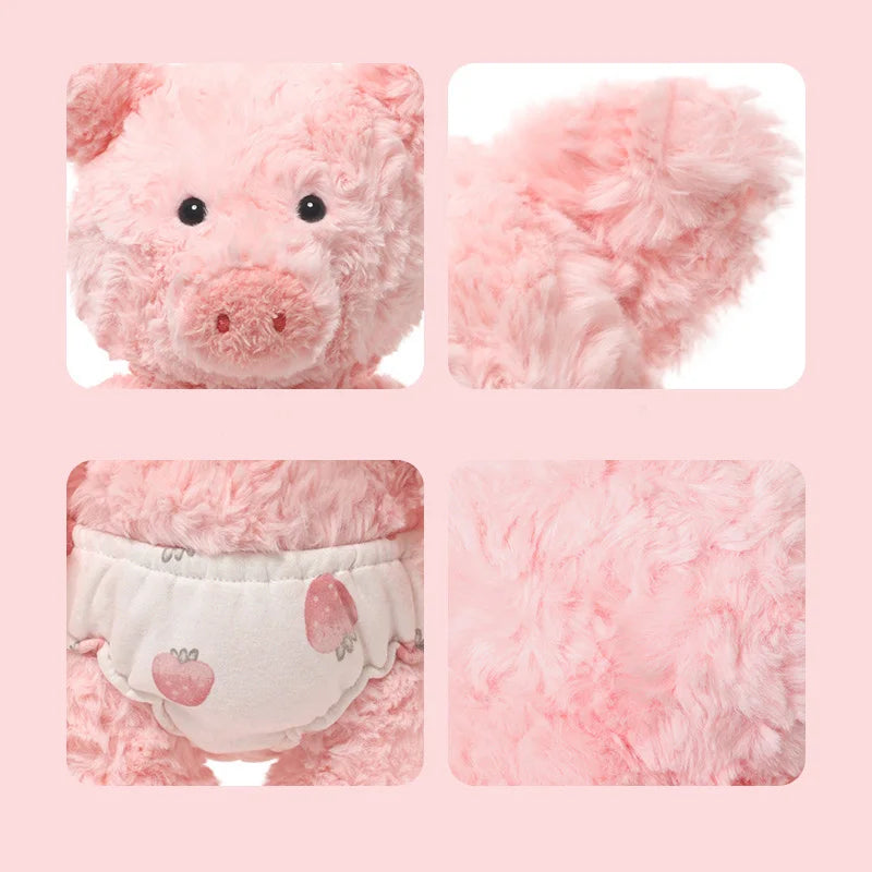 🐷 SHY PIG – Diapered Plush Pal (35cm)