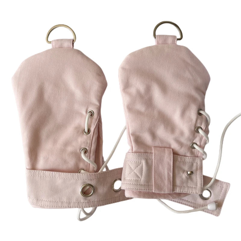 ABDL Lockable Padded Mittens – Handmade Organic Cotton | Locking Little Space Paws