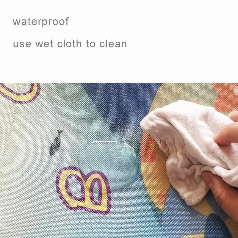 Little Space Double-Sided Waterproof Play Mat – Farm & Letter Print | 180x120cm