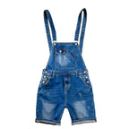 Blue Denim Strap Overalls — Cute Shortall Jumpsuit for Play & Everyday Comfort