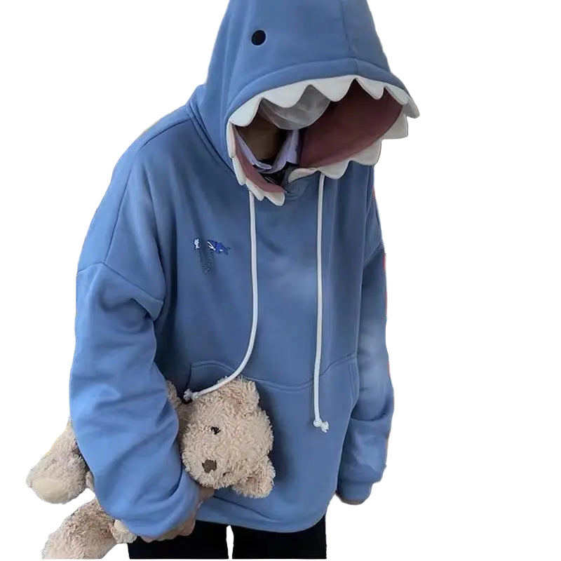 🦈 SharkSnug Hoodie – Black or Blue