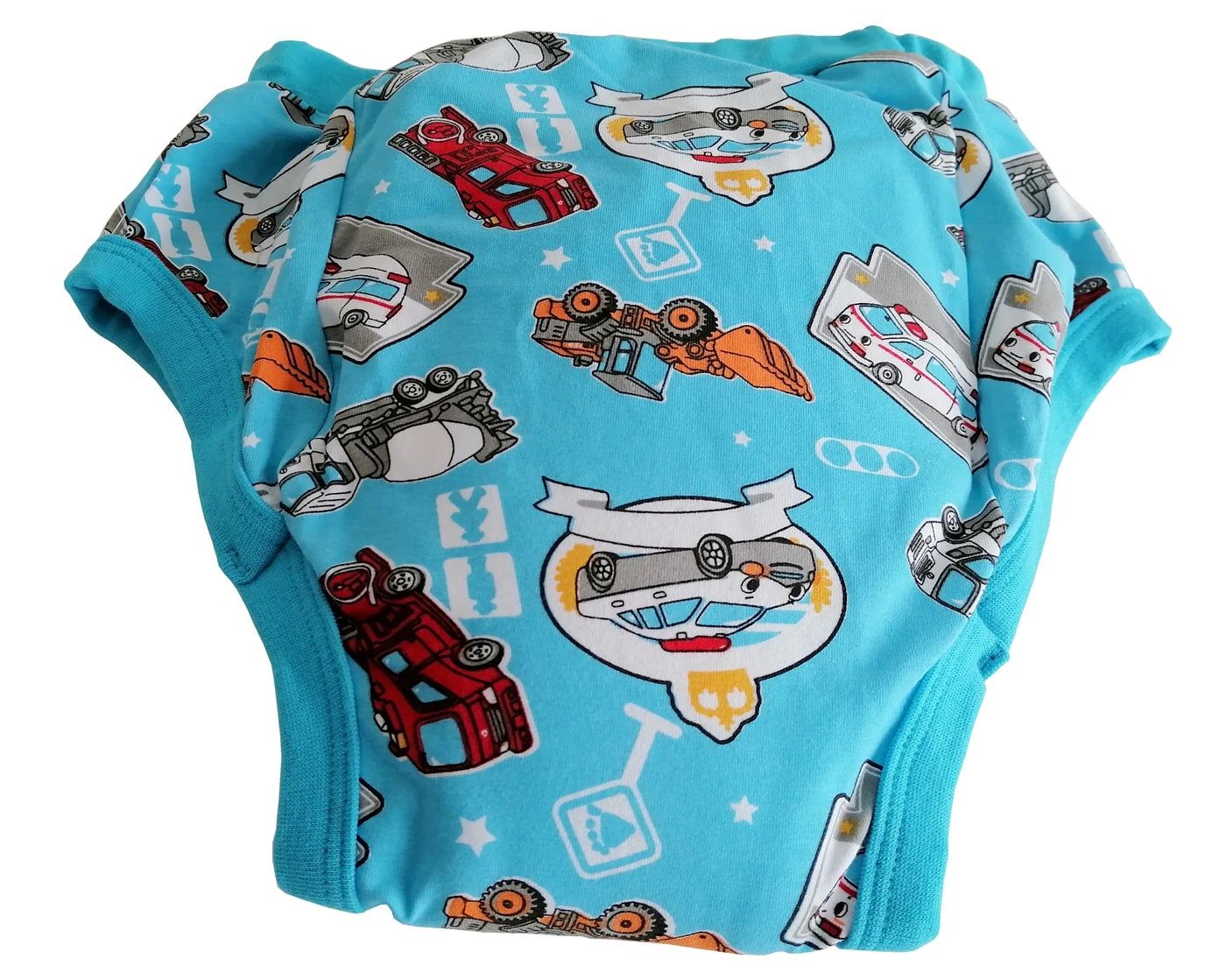 ABDL Cartoon Vehicle Training Pants – 2-Layer Padded Cotton Briefs