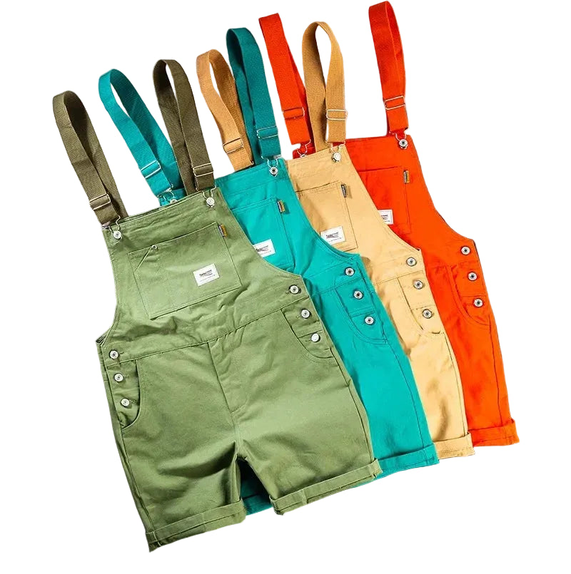Adorable Suspenders Cargo Overalls - Unisex Fun for Big Littles!