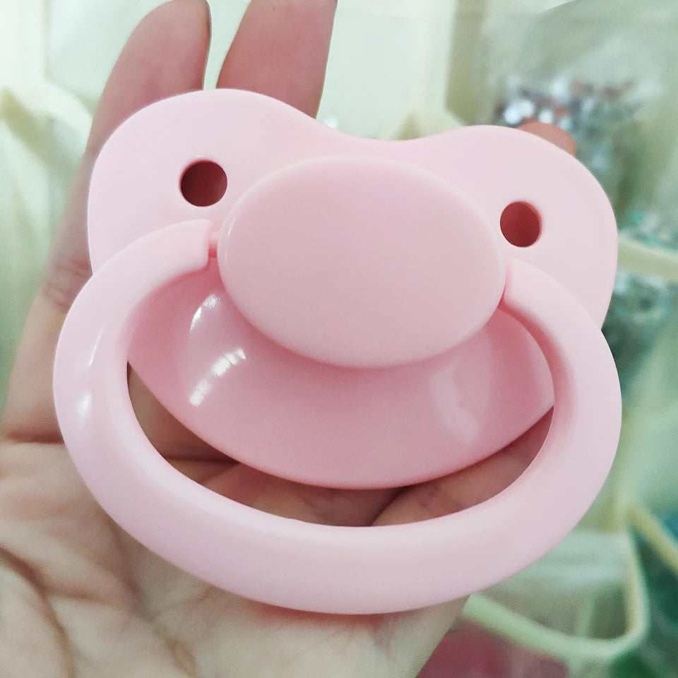 Adorable Silicone Handmade Pacifiers: ABDL Adult-Sized Binkies for Little Space Bliss – Solid & Decorated Options!