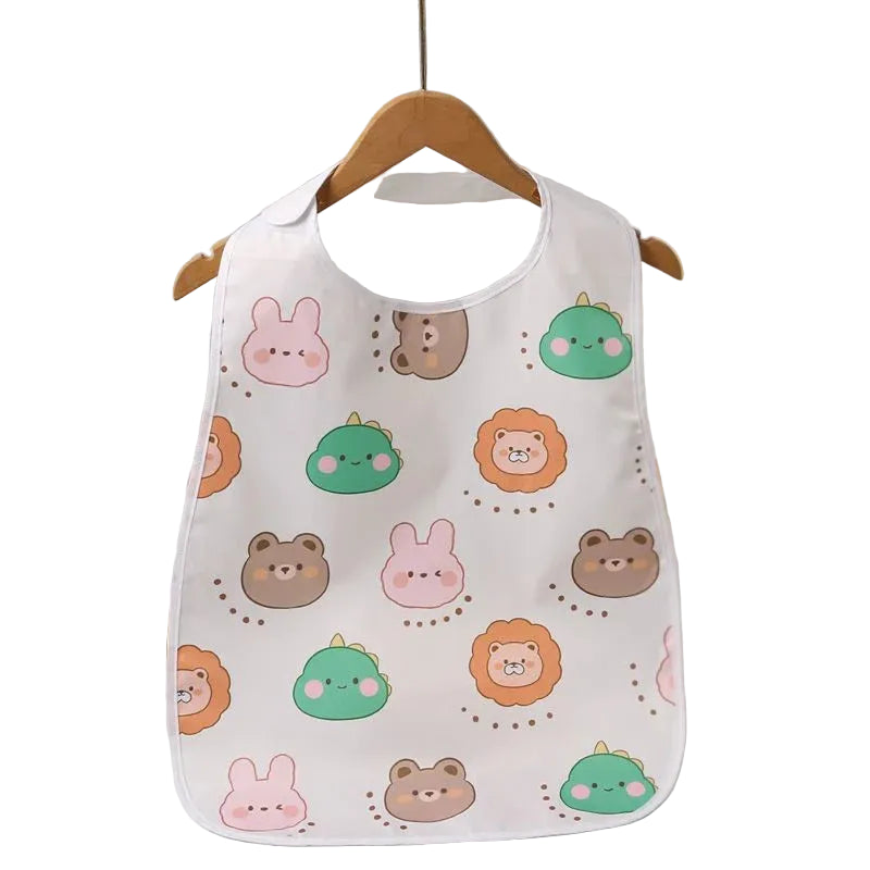 🧼 Cute Cartoon Adult Baby Bib – Soft, Washable & Regression-Ready