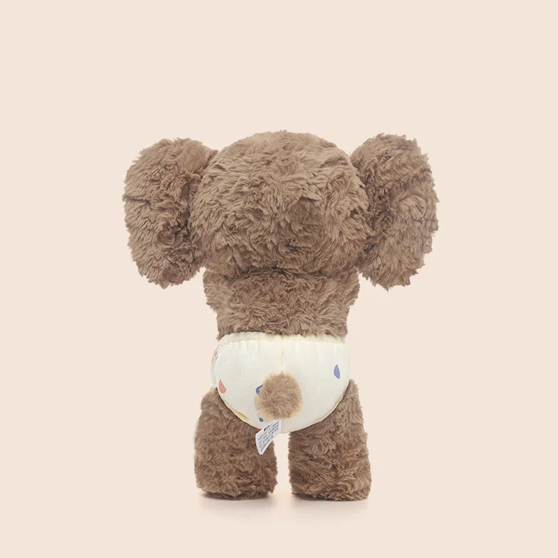 Diapered Elephant Plush — Little Space ABDL Stuffie (35cm / 13.7")