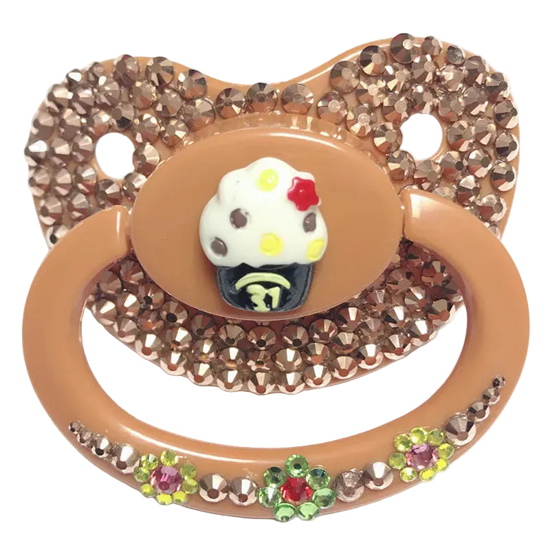 "Sweet Cupcake Dream Soother - Adult Vanilla Sparkle Pacifier"