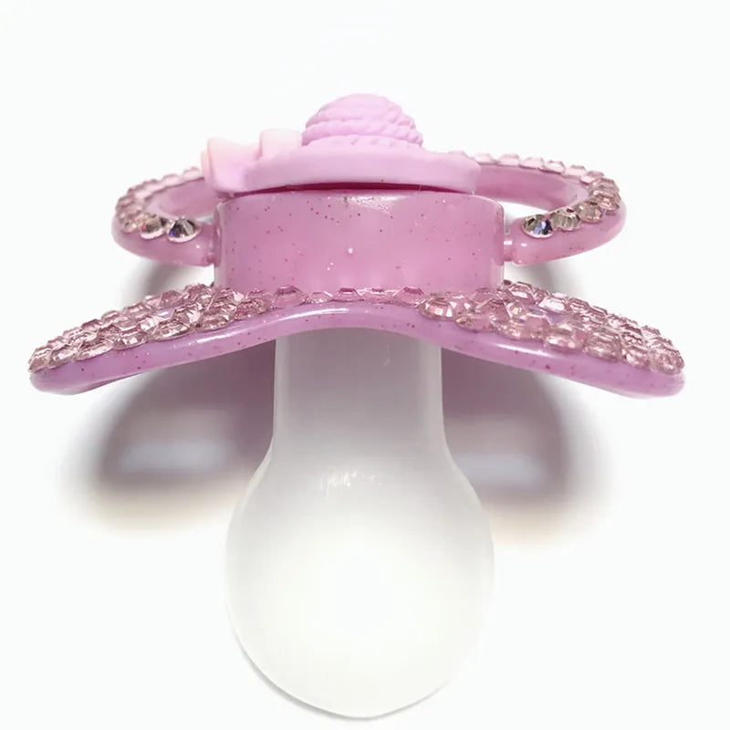 "Lavender Dreams Sparkle Soother - Adult Enchanted Ribbon Pacifier"