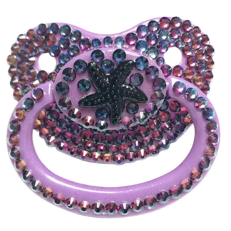 "Mystic Ocean Sparkle Soother - Adult Dark Siren Pacifier"
