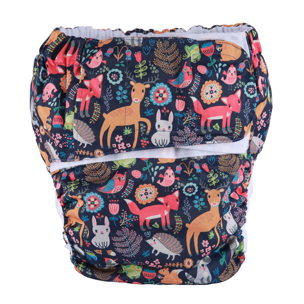 Critter Cuddles – Whimsical Forest Friends Reusable Diaper