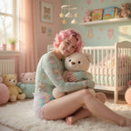 Baby Bear in Dino Costume Long Sleeve Snap Onesie – Kawaii ABDL
