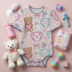 Sweet Dreams Teddy Bear Bodysuit | Pastel ABDL Comfort Wear