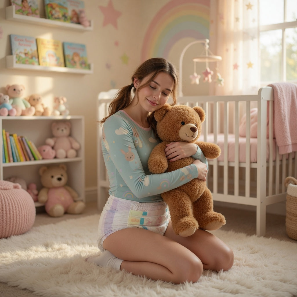 Bunny Dreams Little Space Long Sleeve Snap Onesie – Kawaii ABDL