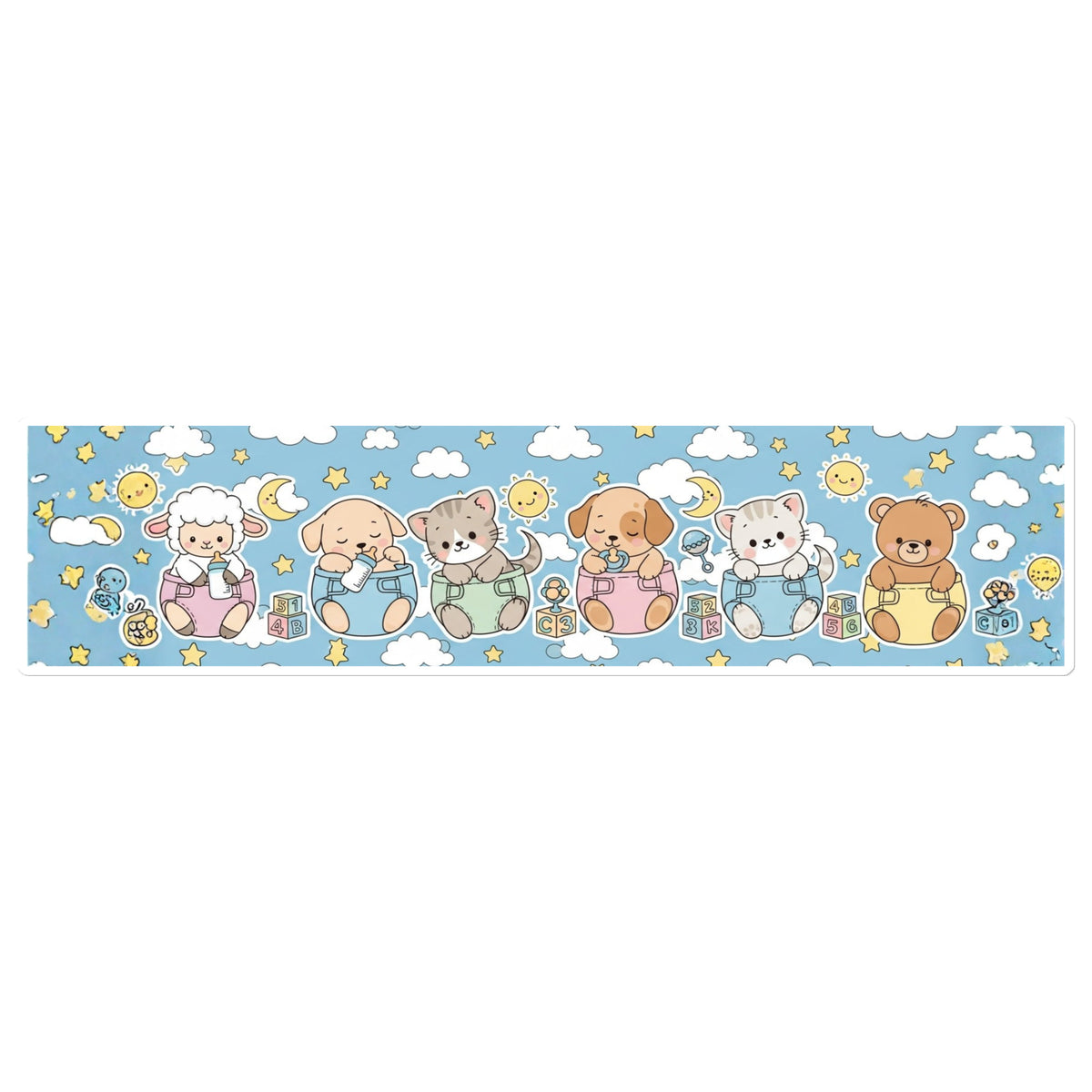 🧸 “Nursery Friends” Diaper Sticker – Vinyl Decal for ABDL Littles ...