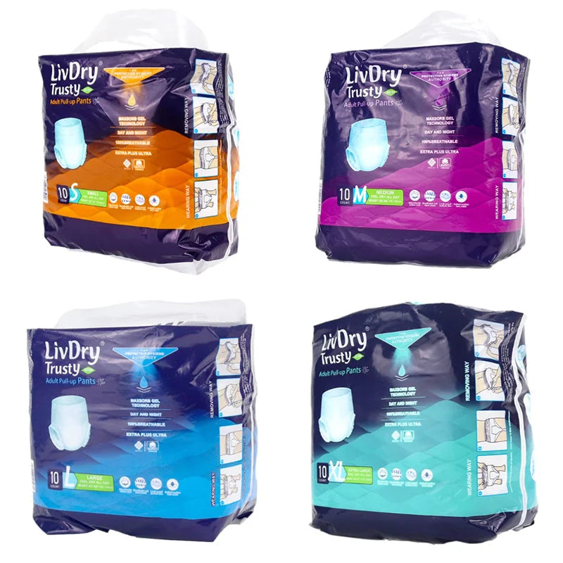 Super Thick Disposable Diapers – Extra Absorbent, Soft & Secure Fit (M/L/XL)