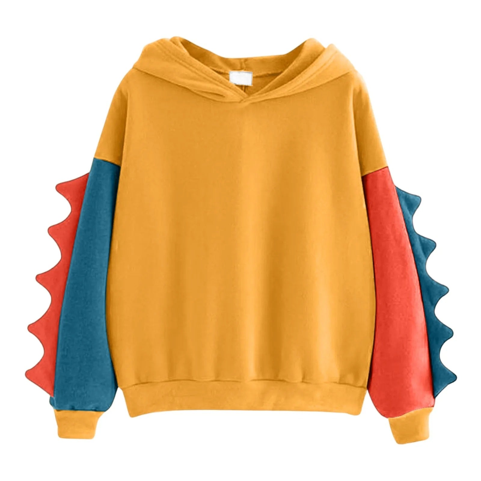 Rawr & Snuggle – Colorblock Dino Hoodie for Diapered Cuties
