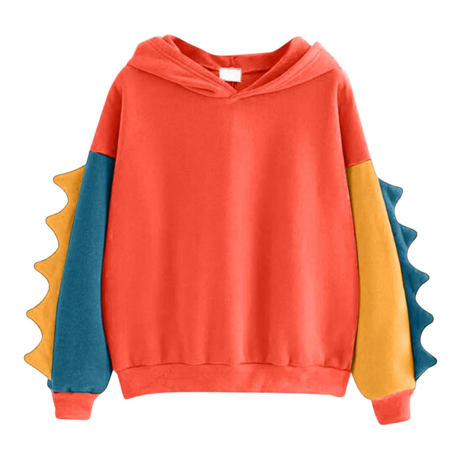 Rawr & Snuggle – Colorblock Dino Hoodie for Diapered Cuties
