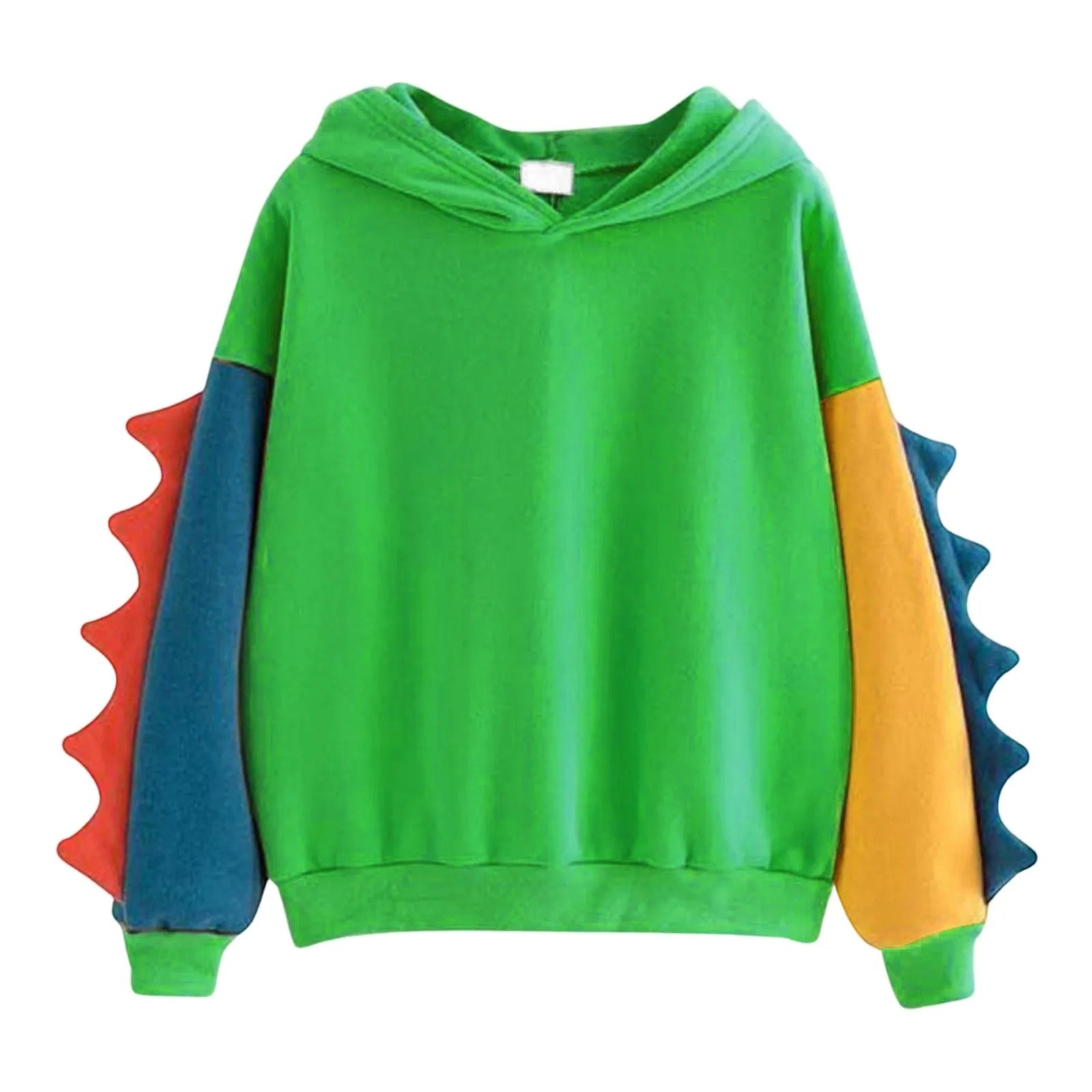 Rawr & Snuggle – Colorblock Dino Hoodie for Diapered Cuties